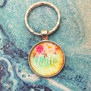 Christian Flower Faith Keychain, Best Life Ever, JW Org, Jehovah Witness Gift, Pioneer School, Baptism, Exercise Patience, GraceFor Her