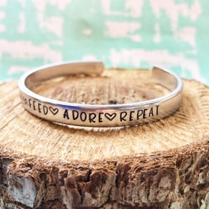 Latch Feed Adore Repeat, Normalize Breastfeeding, Breast Is Best, Breastfeeding Bracelet, Nursing Bracelet, Breast Milk Jewelry image 3
