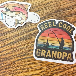 Lot of Dye Cut Stickers, Sticker Hydroflask, Water Bottle, Fishing Life, Fish Decals, Bass Trout, Deep Sea, Fish With Grandpa, Reel Cool