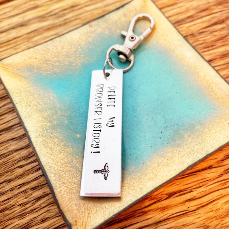 Delete My Browser History Medical Alert Keychain Medical Etsy