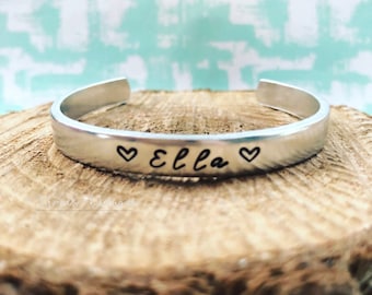 Children's Bracelet, Child's Name Bracelet, Handstamped Kids Bracelet, Children's Jewelry, Kid's Bracelet, Kid's Name Bracelet, Monogram