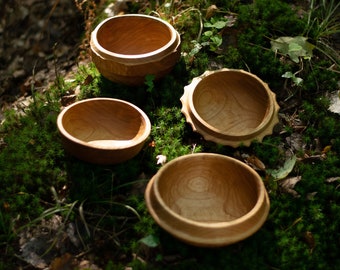 Cuencos de madera, Torno de poste torneado.