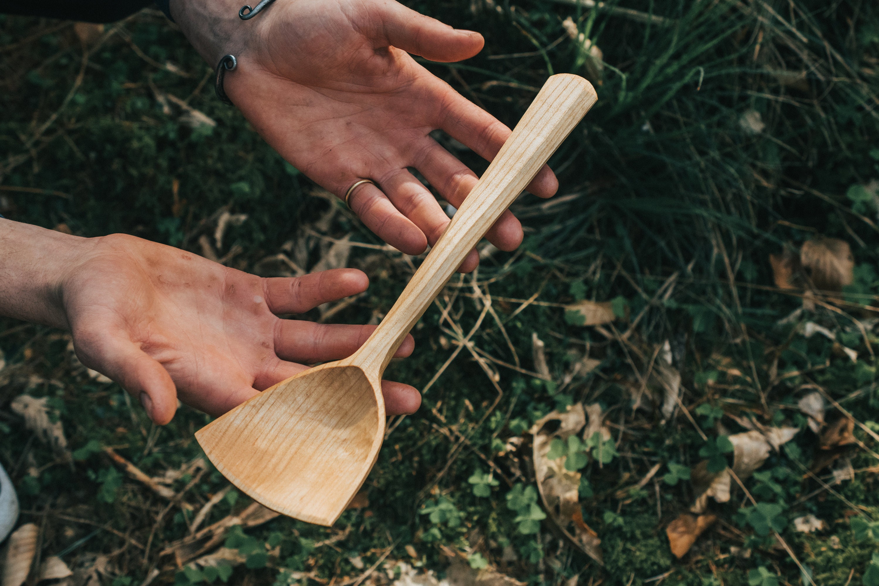 cuillère en bois, cuillère de cuisson, service, foulard.