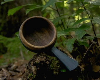 Taza de madera ? Taza de café de madera ? Kuksa  Taza de té de madera ? Handcarved.