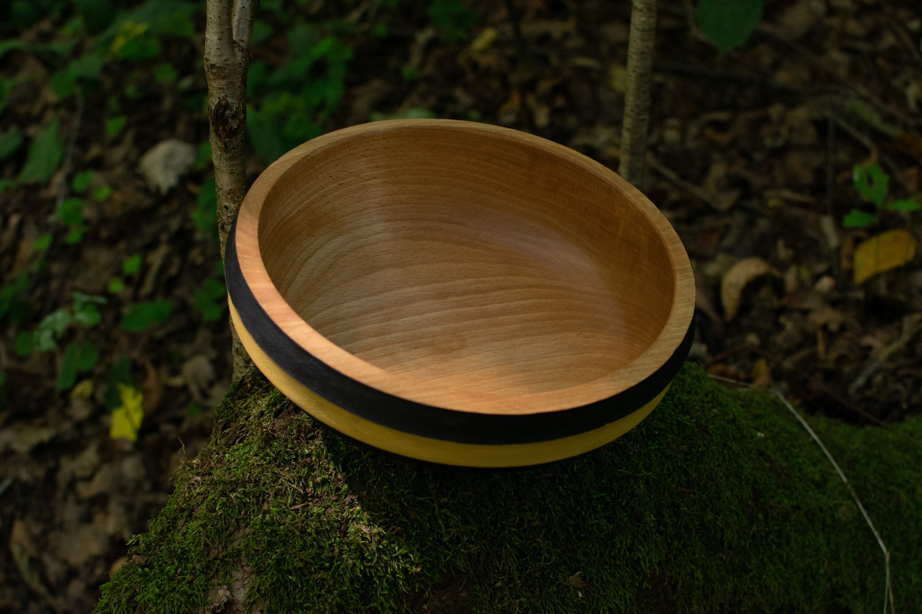 Cuenco de madera Pintura con leche diamater de 19 cm. | Etsy