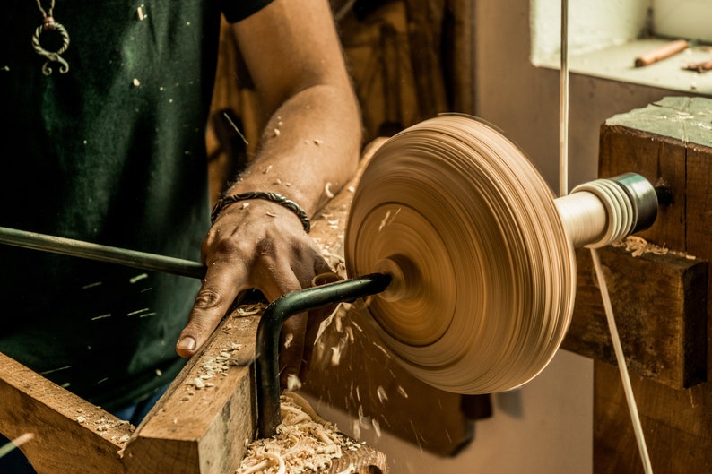 Ganchos para torno de pértiga, de dos caras, forjados a mano. imagen 2