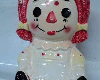 Vintage Raggedy Ann Planter Old Raggedy Ann Planter Vintage Planter Vintage Window Garden Planter Vintage Raggedy Ann Kitschy Planter