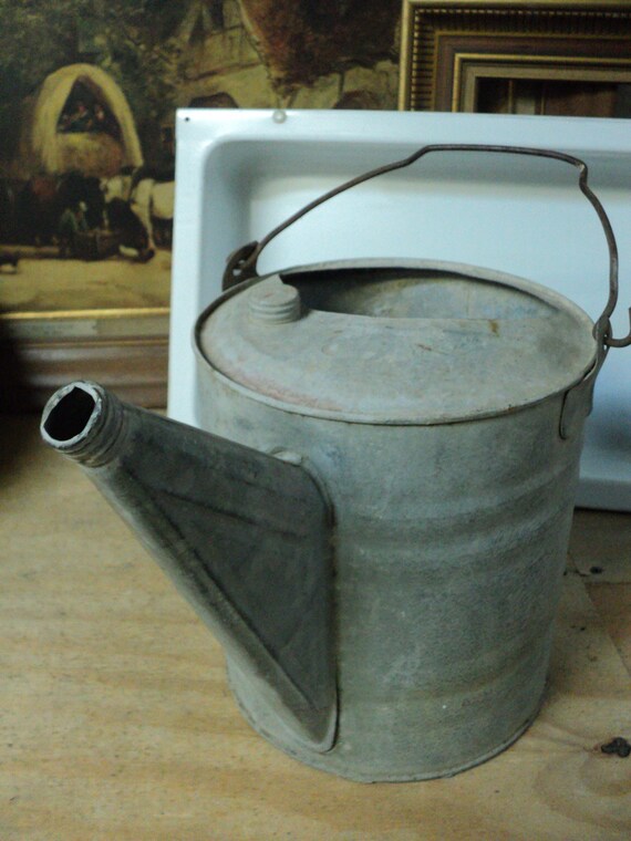 Vintage Watering Can 70s Decor Yellow Watering Can Vintage Garden Shabby Chic Decor Indoor Planting Embossed Rose Plastic Watering Can