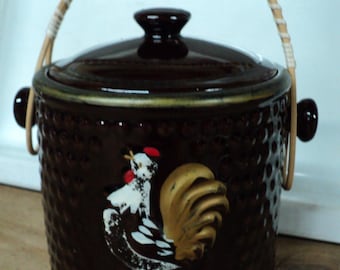 Vintage Redware Rooster Cookie Jar Vintage Redware Cookie Jar Vintage Rooster Cookie Jar Vintage Cookie Jar Vintage Redware Vintage Kitchen