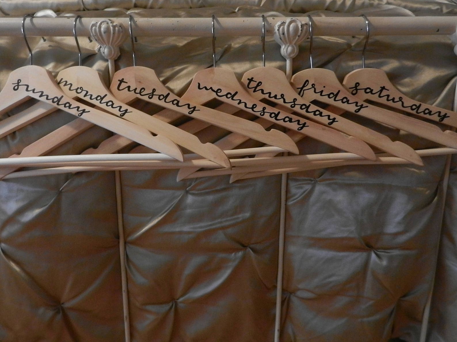 Days of the Week Hangers OOTD Bespoke Handmade Custom | Etsy