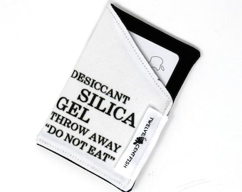 Silica Gel Do Not Eat - Canvas Minimalist Wallet
