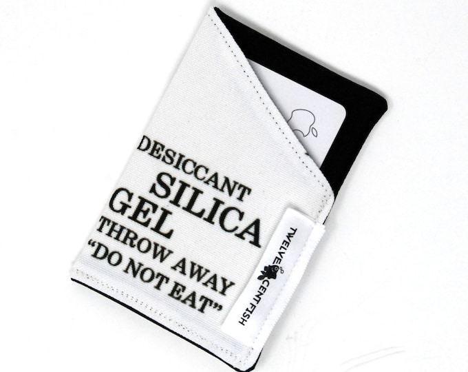 Silica Gel Do Not Eat - Canvas Minimalist Wallet