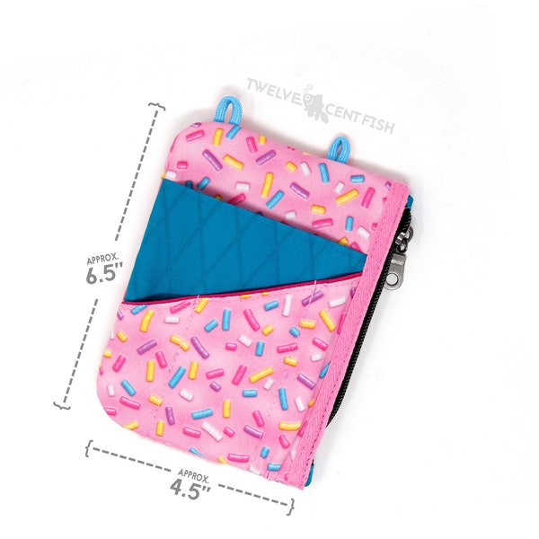 EDC Small Accessory Zipper Pouch - Donut Sprinkles Icing