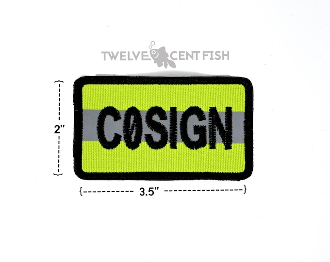 Custom Ham Radio Call Sign Patch with High-Vis Reflective Stripe