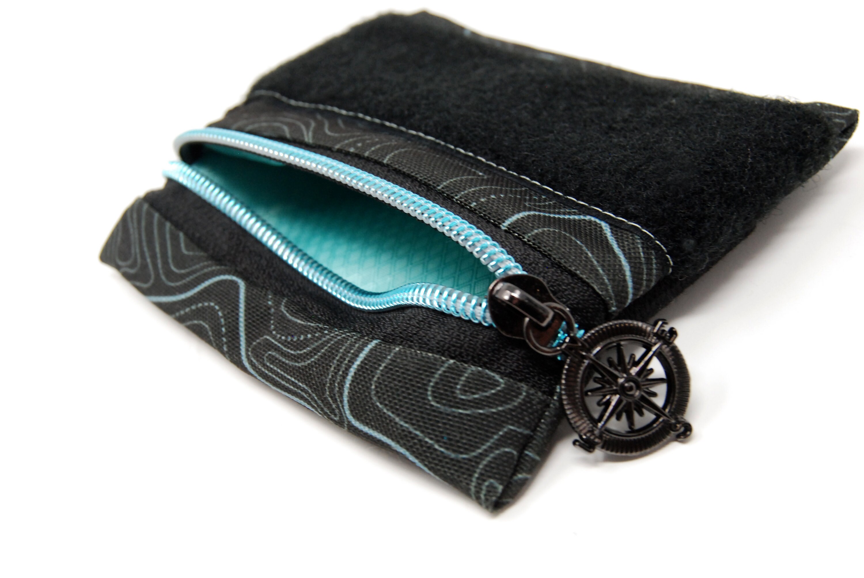 EDC Zipper Pouch Topography Mint Blue Etsy