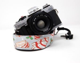 Christmas Cakes Camera Strap