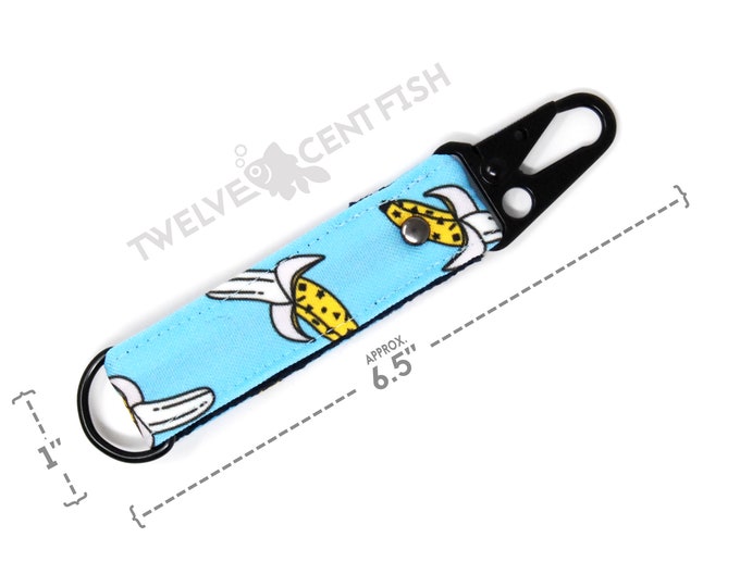 Bananas Canvas Minimalist Keychain