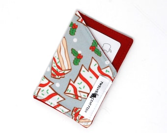 Christmas Cakes - Canvas Minimalist Wallet