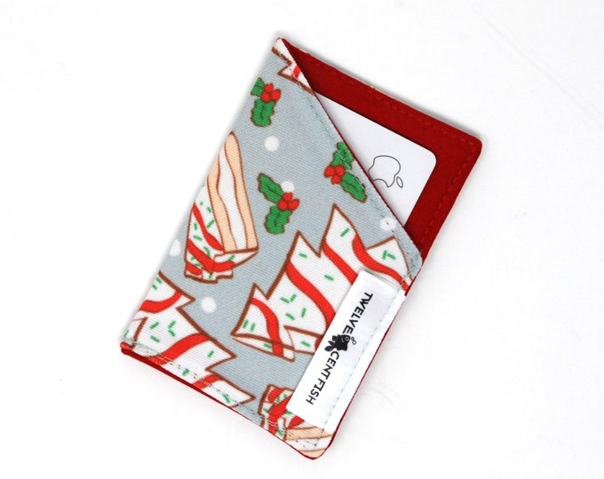Christmas Cakes - Canvas Minimalist Wallet