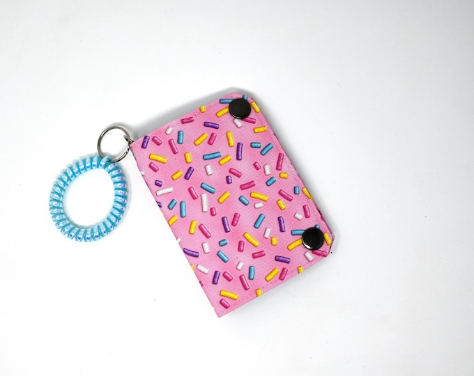 Bifold Snap Wallet - Donut Sprinkles - RFID blocking protection