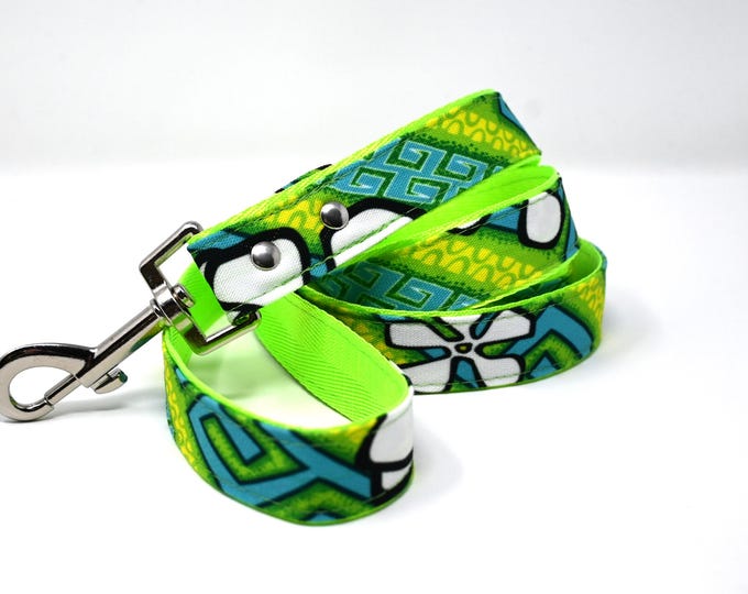 Dog Leash - Funky Aloha Neon - 4ft, 6ft