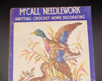 Vintage McCall Needlework Magazine Winter 1947-48 - Home Decor Crafting Resource Magazine