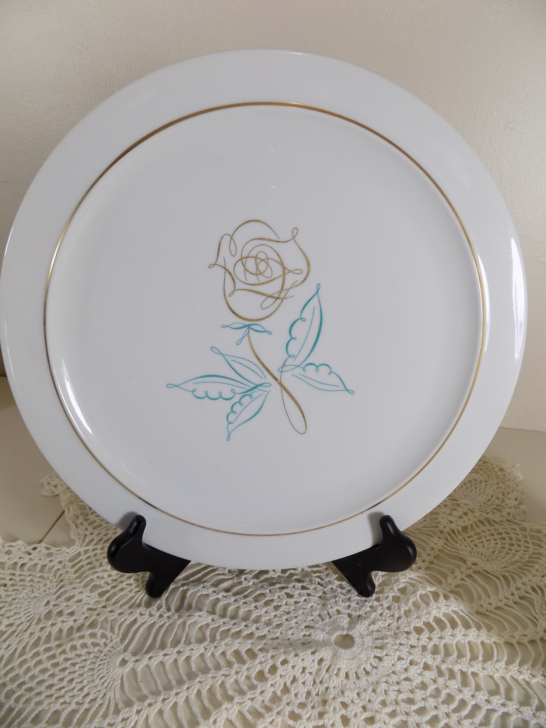 Dinner Plates EASTERLING SPENCERIAN ROSE Good condition. Nice China Dinner Plates EASTERLING SPENCERIAN ROSE Good condition. Nice China