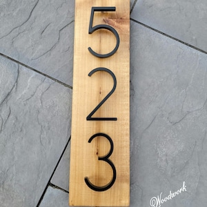 House Number Plaque, House Number Sign, Home Wood Address  Sign, Modern House Address Sign, House Warming Gift