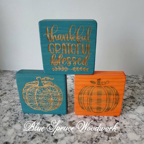 Teal Fall Decor Etsy