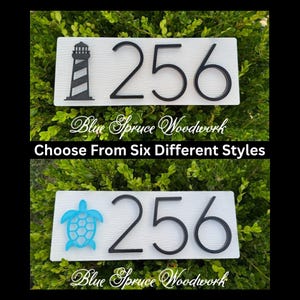 Coastal address sign, personalized address sign, beach house decor, weatherproof address sign, housewarming gifts