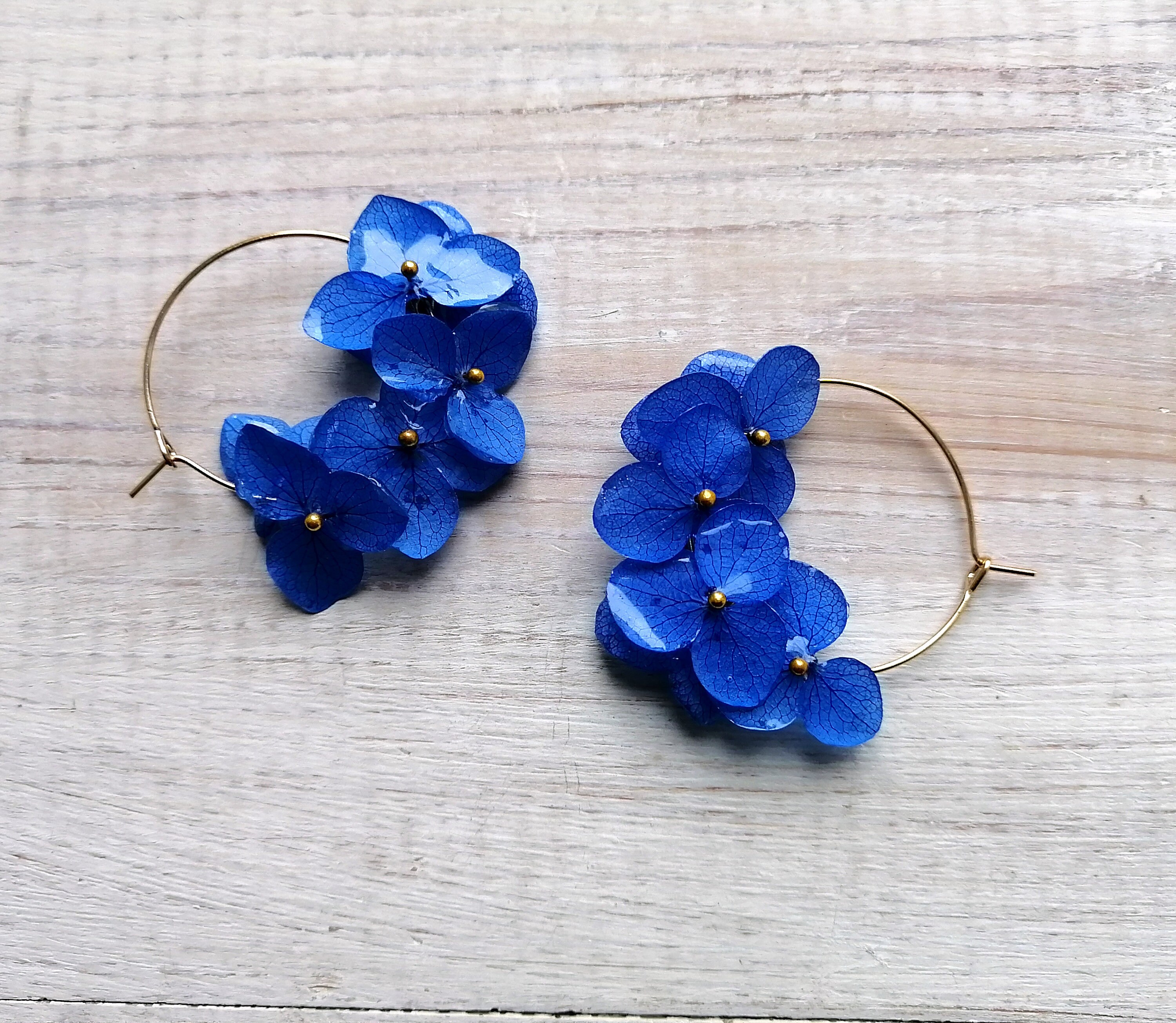 Dried flower earrings Pressed flower jewelry Etsy
