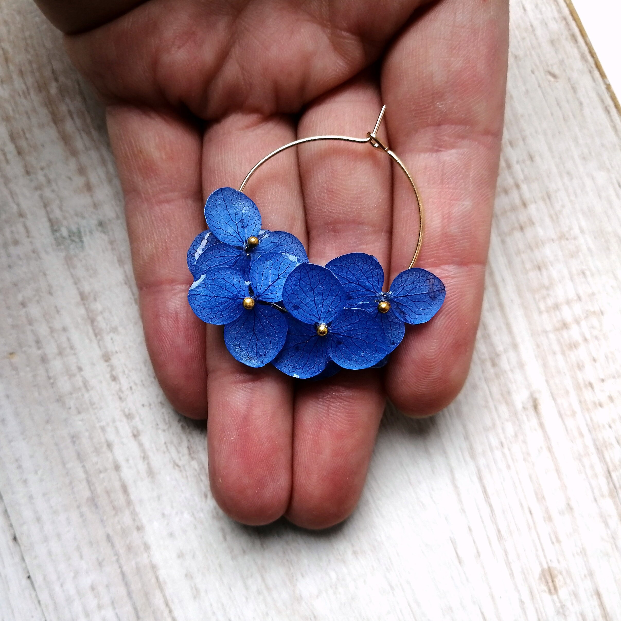 Dried flower earrings Pressed flower jewelry Etsy