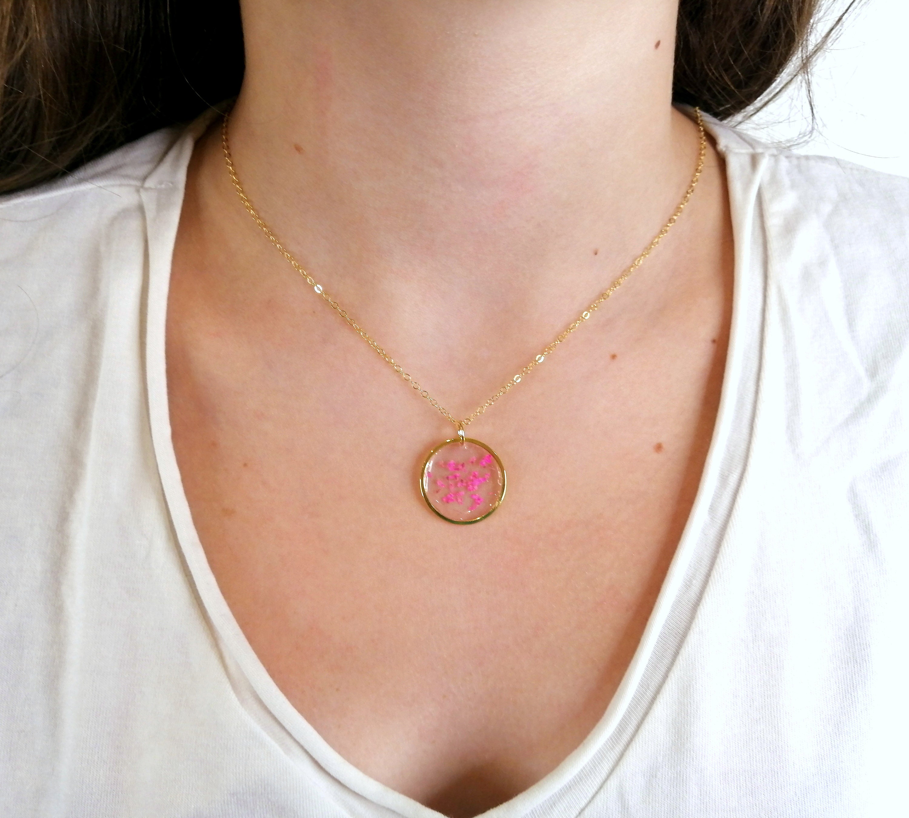 Birth flower necklace Etsy