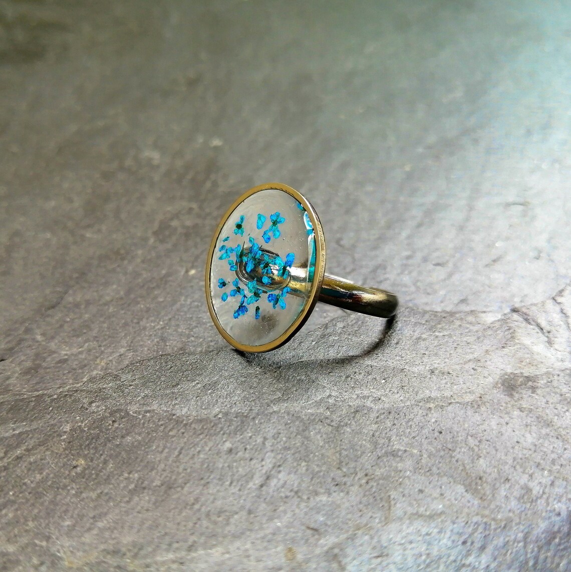Birth flower ring Etsy