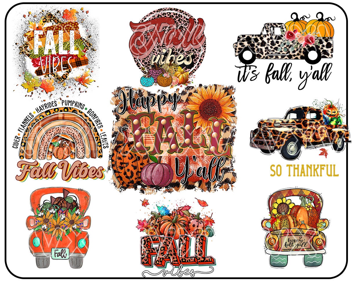 Fall Sublimation Bundle - Fall PNG Sublimation