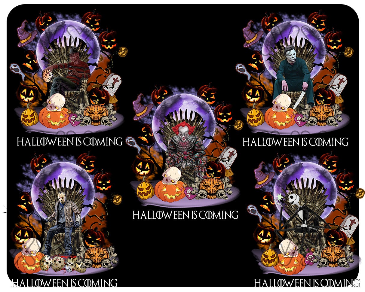 Horror Halloween Bundle Png, Horror Movies, Happy Halloween, Sublimated Printing/INSTANT DOWNLOAD/Png Printable/Digital Print Design.