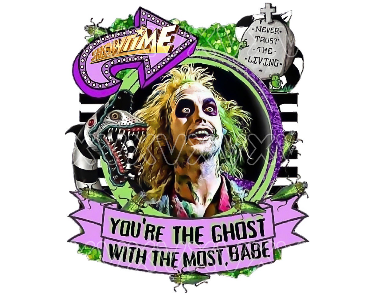 Beetle juice, Ghost With The Most Babe, Showtime, Halloween, PNG, Digital Download