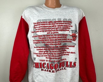 Vintage 1990s Chicago Bulls Sweatshirt, Team Rated Size XL, NBA Basketball