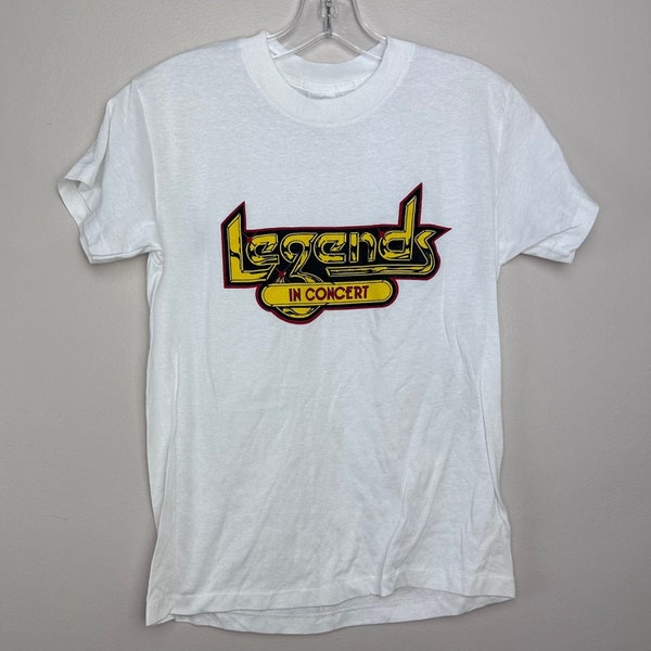 Vintage 1980s Legends in Concert T-Shirt, Size Small, Las Vegas Tribute Show