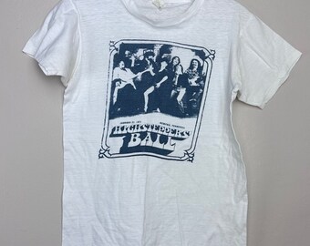 Vintage 1970s Larry Raspberry and the Highsteppers Ball T-Shirt, Fruit of the Loom Size Small, 1975 Memphis TN