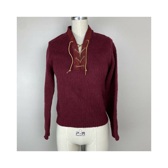 Vintage 1960s Munsingwear Mohair Sweater, Size XS… - image 1