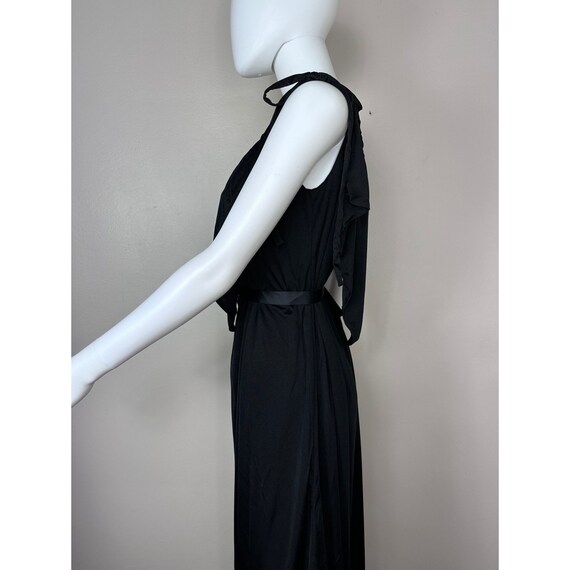 Vintage 1970s Grecian Inspired Black Maxi Dress, … - image 7