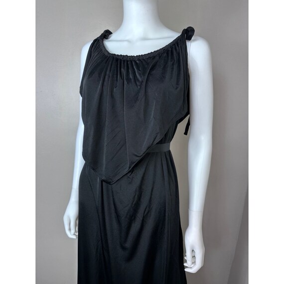 Vintage 1970s Grecian Inspired Black Maxi Dress, … - image 6