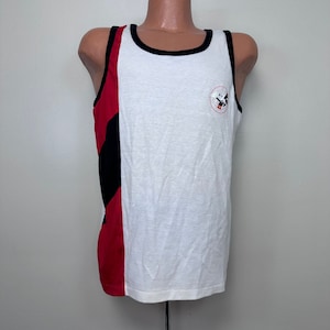 Vintage 1980s Micky Maus Tank Top, Walt Disney Charakter Fashions Größe L