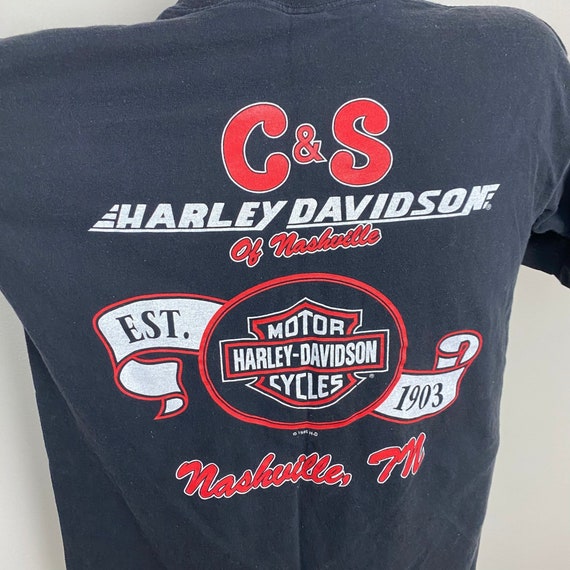 Vintage 1990s Harley Davidson Motorcycles T-Shirt… - image 5