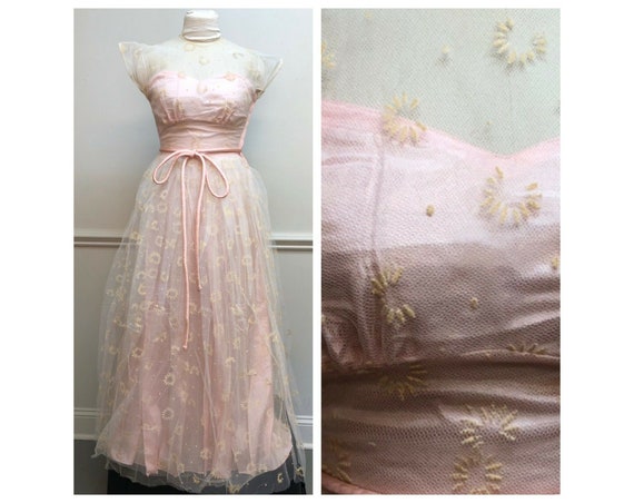 pale pink formal dress