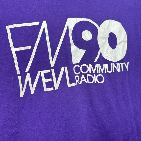 Vintage 1980s FM90 WEVL Memphis Community Radio T… - image 2