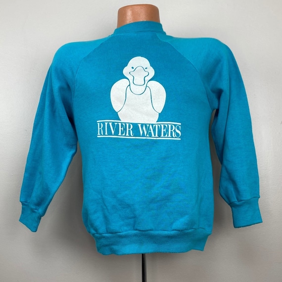 Vintage 1980s River Waters Duck Sweatshirt, Sport… - image 1