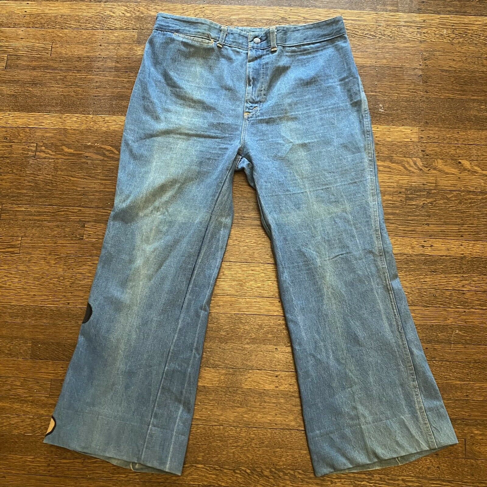 Vintage 1970s Mickey Mouse Blue Jeans, 36
