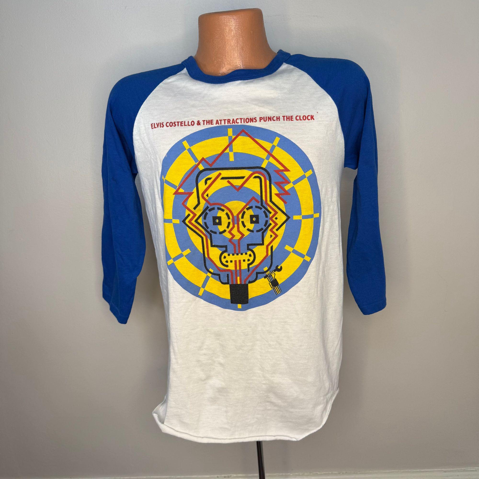 Vintage 1980s Elvis Costello and the Attractions Concert Tour T